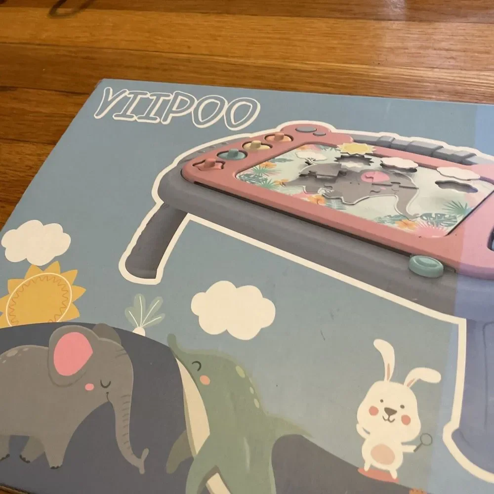 TODDLER TAKE ALONG TOY Magnetic Drawing Board & Puzzles‎ No Batteries 3+ Toy